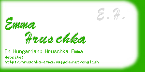 emma hruschka business card